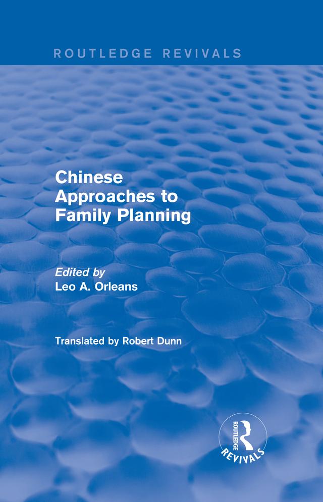 Chinese Approaches to Family Planning