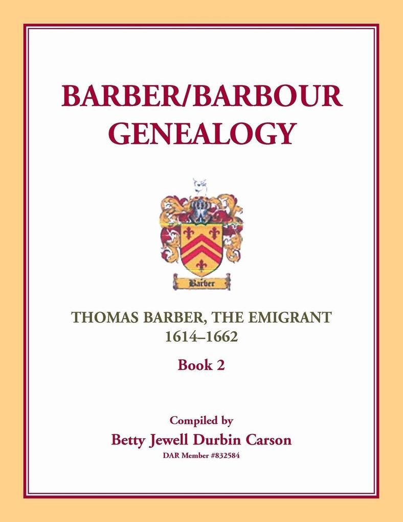 Barber/Barbour Genealogy
