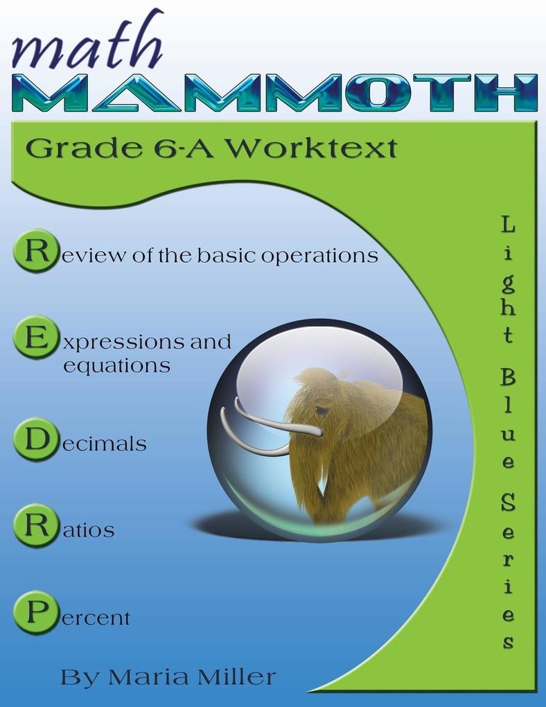 Math Mammoth Grade 6-A Worktext