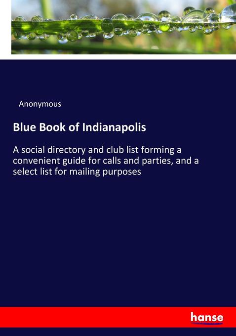 Image of Blue Book of Indianapolis