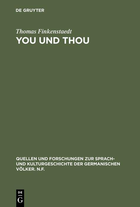 You und thou als eBook Download von Thomas Finkenstaedt - Thomas Finkenstaedt