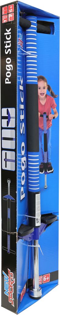 New Sports Pogo Stick blau/schwarz Höhe 95 cm