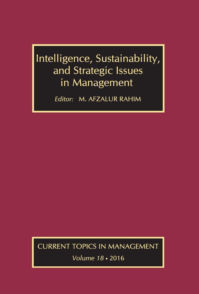 Intelligence Sustainability and Strategic Issues in Management