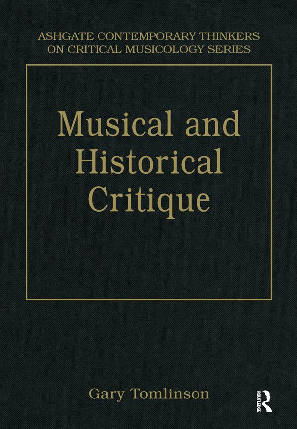 Music and Historical Critique