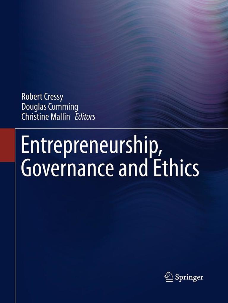 Entrepreneurship Governance and Ethics