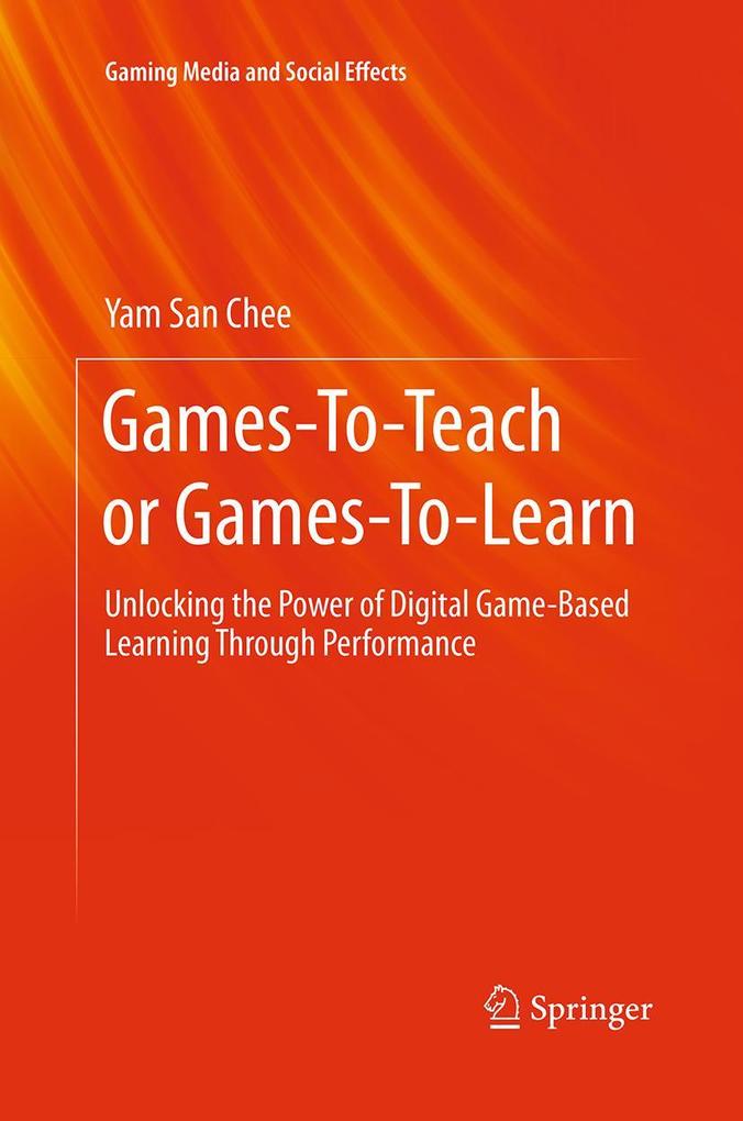 Games-To-Teach or Games-To-Learn
