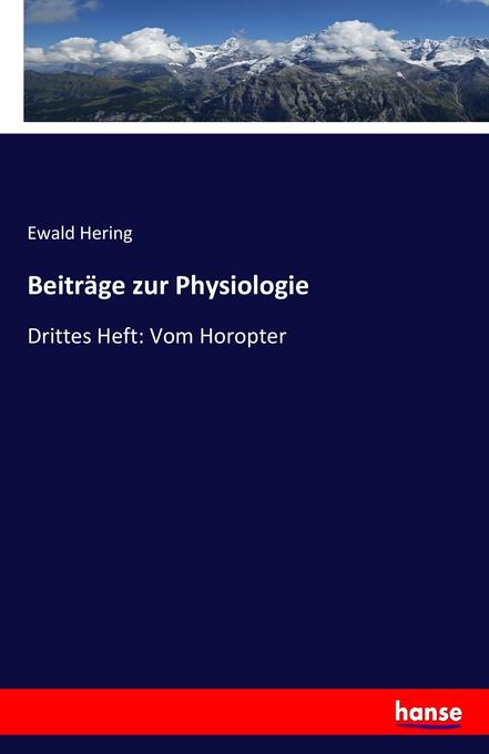 Image of Beiträge zur Physiologie