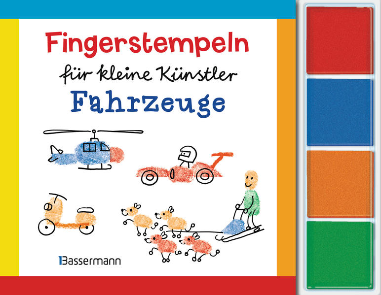 Image of Fingerstempeln für kleine Künstler-Set - Fahrzeuge