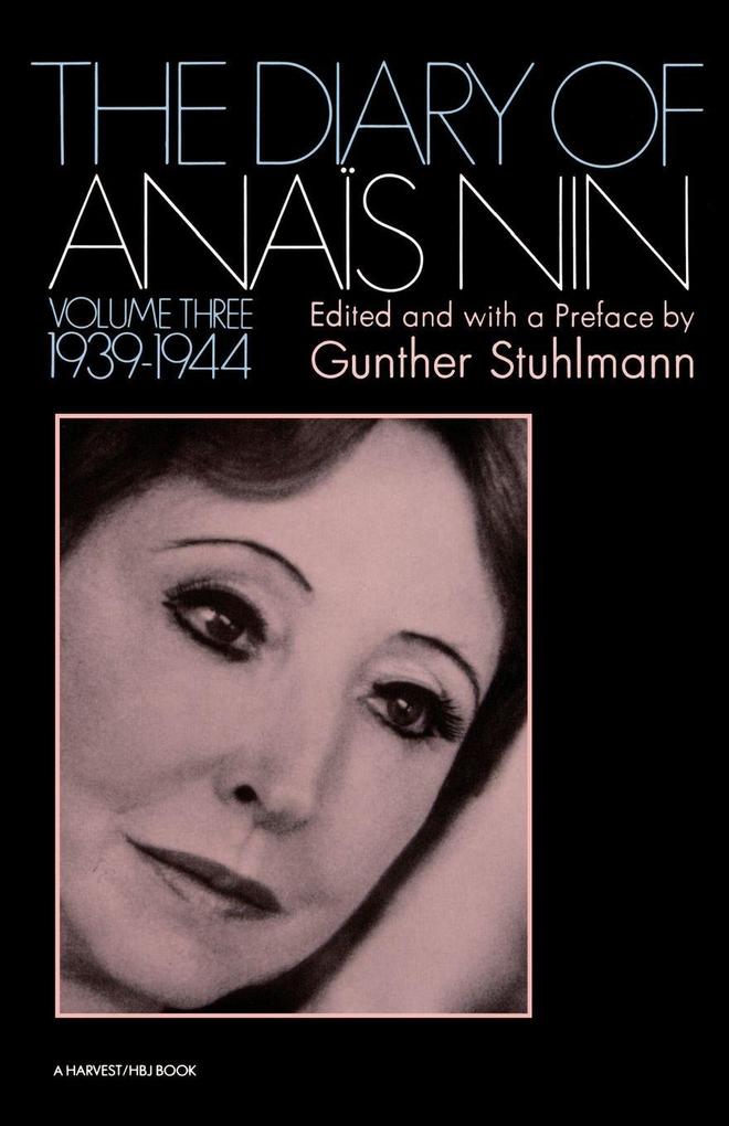 Houghton Mifflin The Diary Of Anais Nin Volume 3 1939-1944