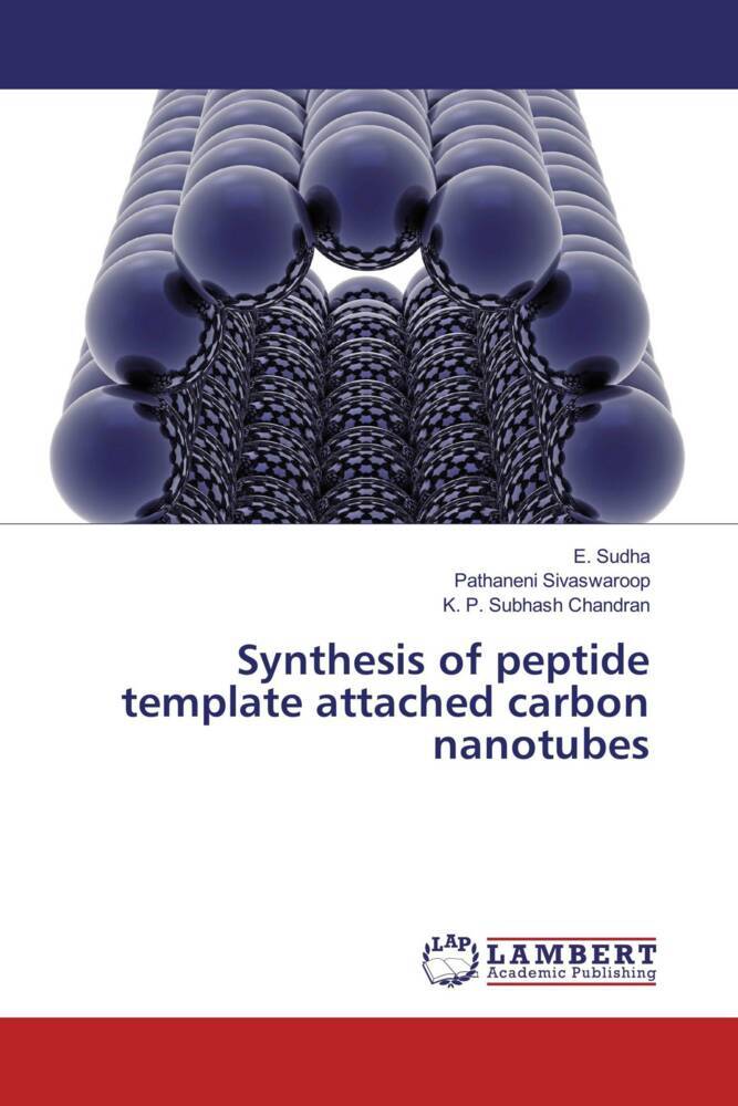 Synthesis of peptide template attached carbon nanotubes