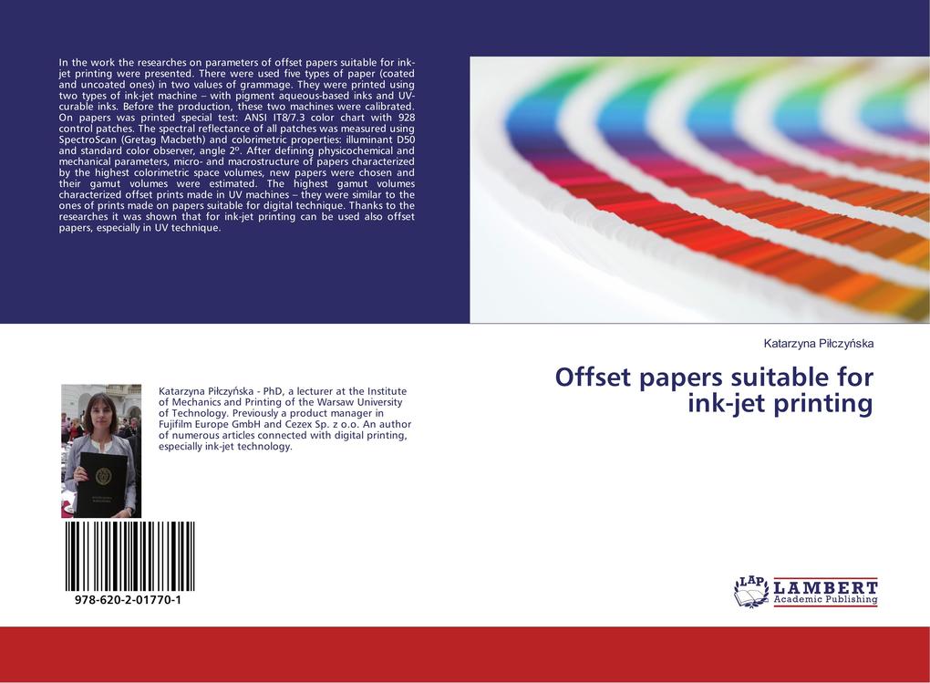 Offset papers suitable for ink-jet printing