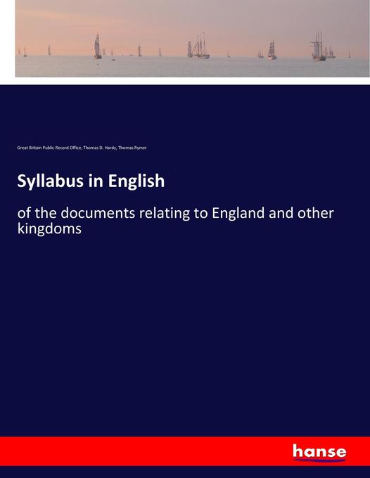 Syllabus in English