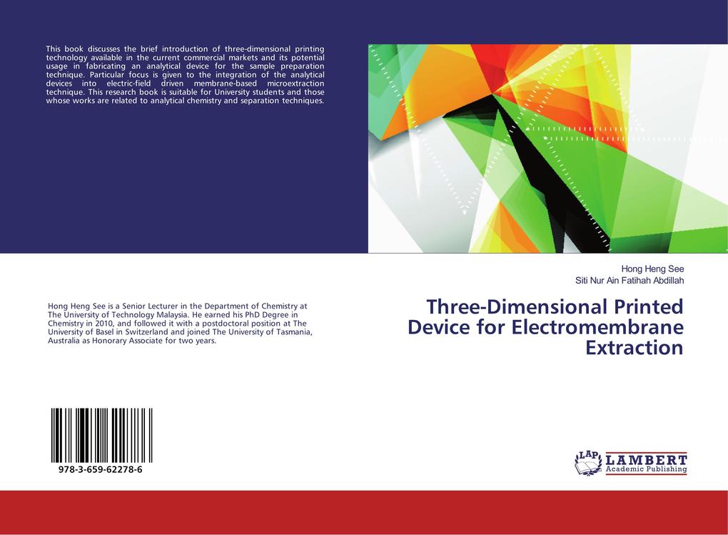 Three-Dimensional Printed Device for Electromembrane Extraction