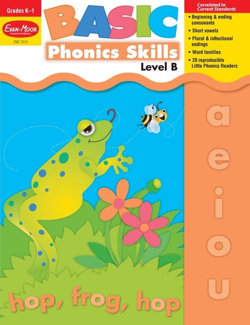 Basic Phonics Skills Kindergarten - Grade 1 (Level B) Teacher Resource - Evan-Moor Corporation