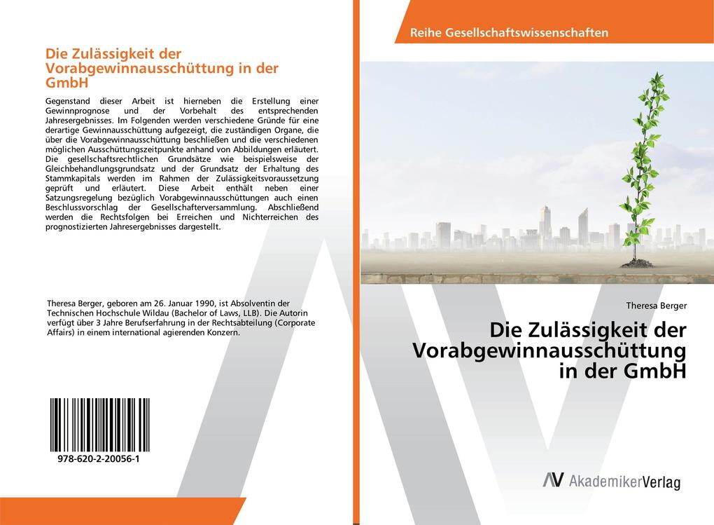 Die Zulässigkeit der Vorabgewinnausschüttung in der GmbH