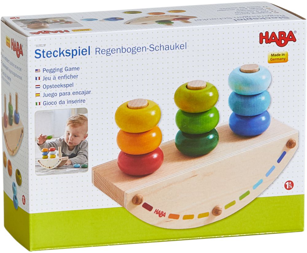 Haba Steckspiel Regenbogen Schaukel Spielware