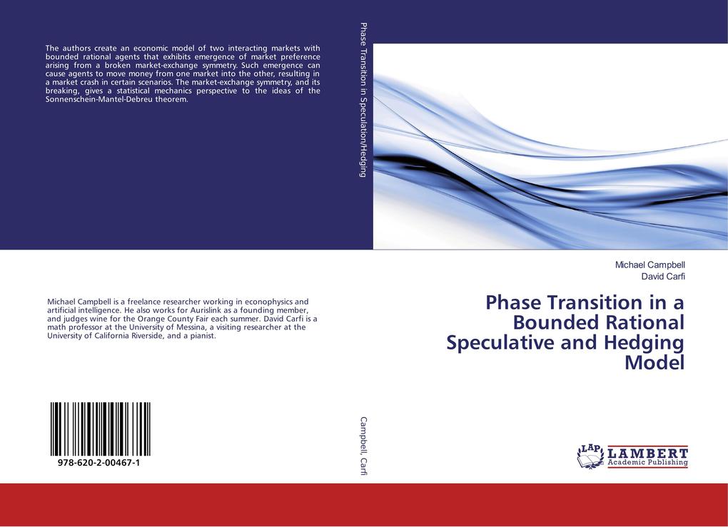 Phase Transition in a Bounded Rational Speculative and Hedging Model