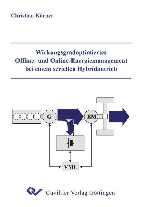 Wirkungsgradoptimiertes Offline- und Online-Energiemanagement bei einem seriellen Hybridantrieb