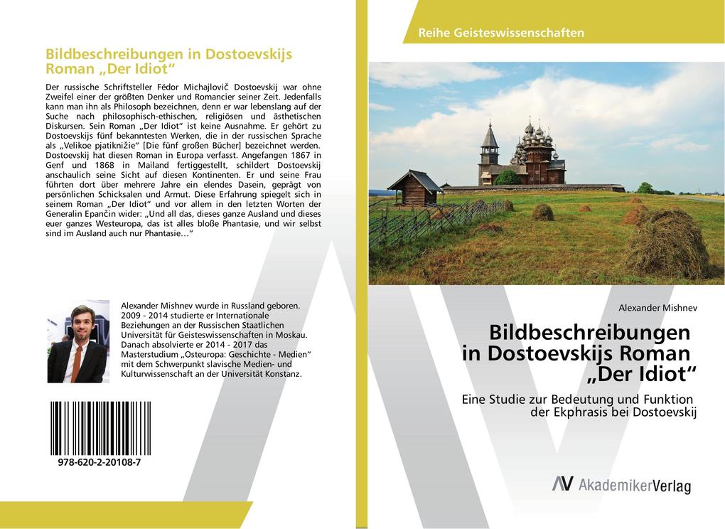 Bildbeschreibungen in Dostoevskijs Roman 'Der Idiot'