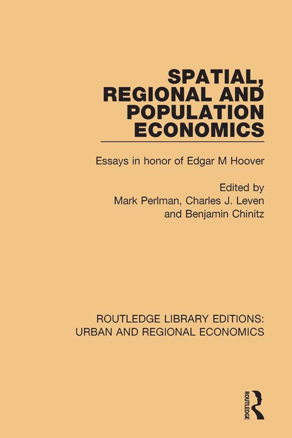 Spatial Regional and Population Economics