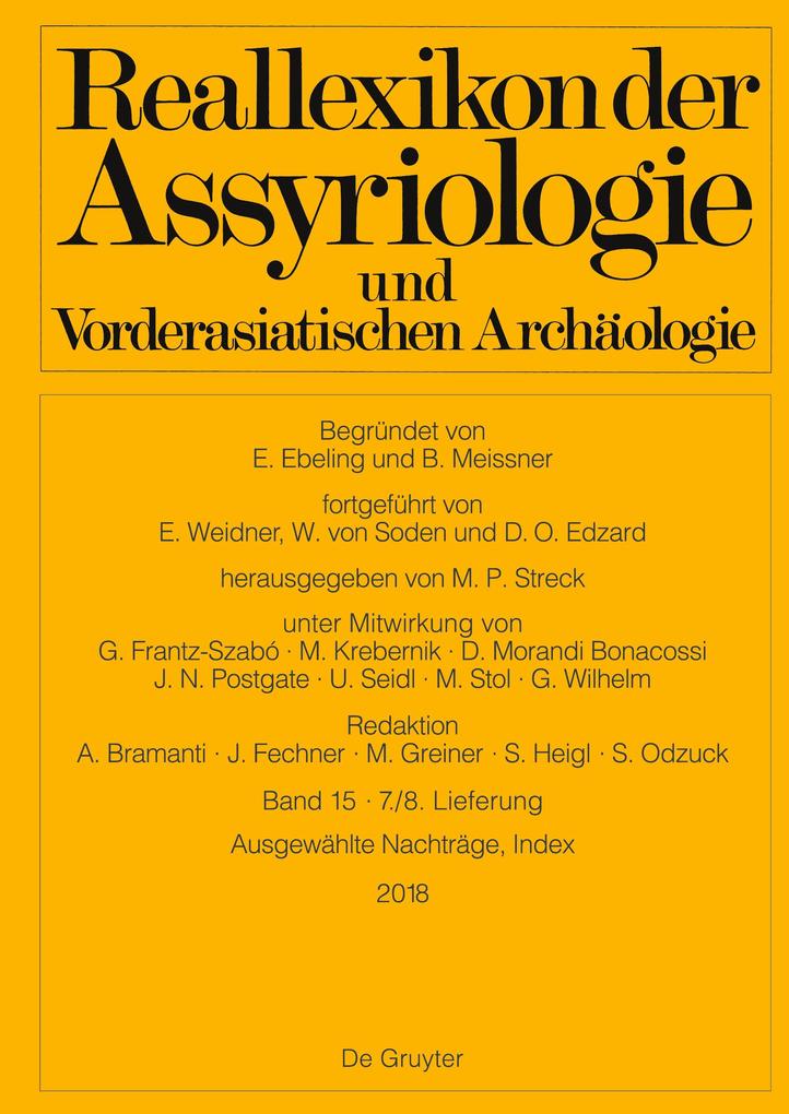 Ausgewählte Nachträge Index