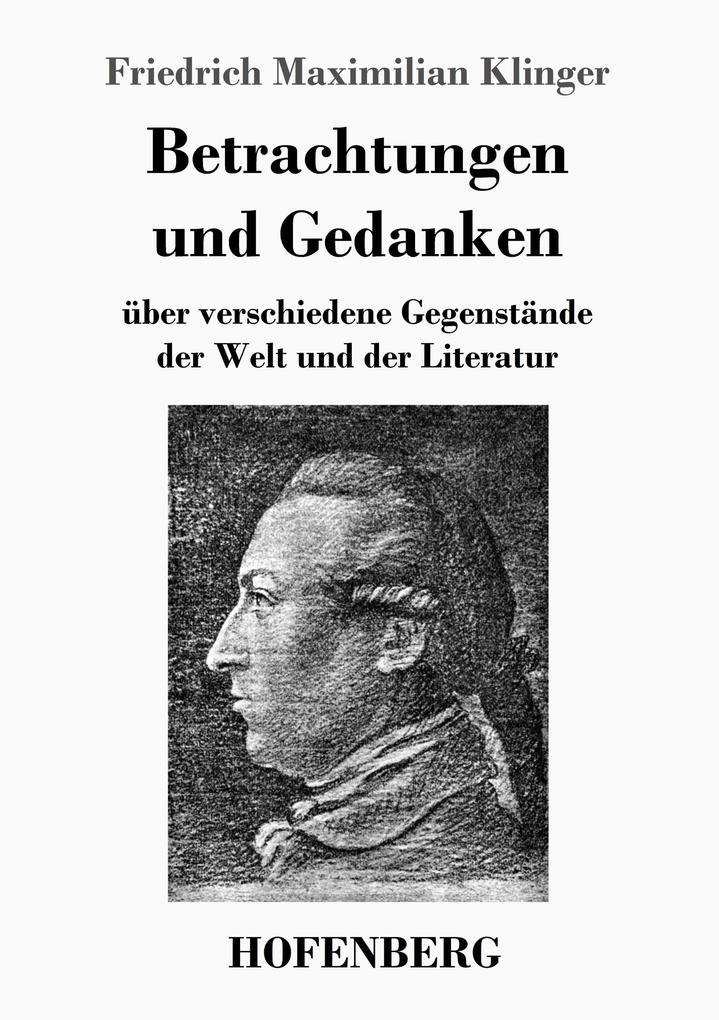 Image of Betrachtungen und Gedanken