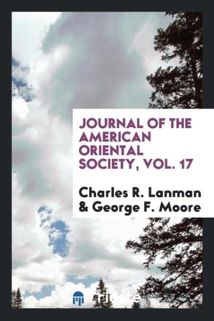 Journal of the American Oriental Society Vol. 17