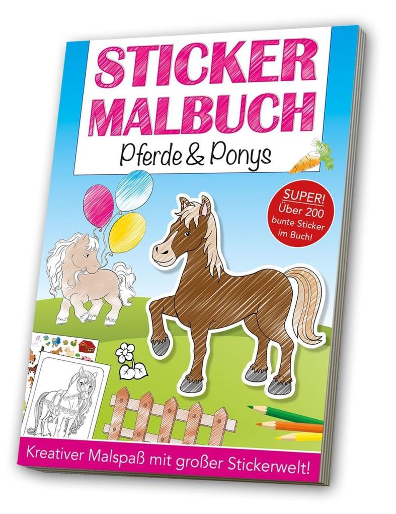 Image of Stickermalbuch: Pferde & Ponys