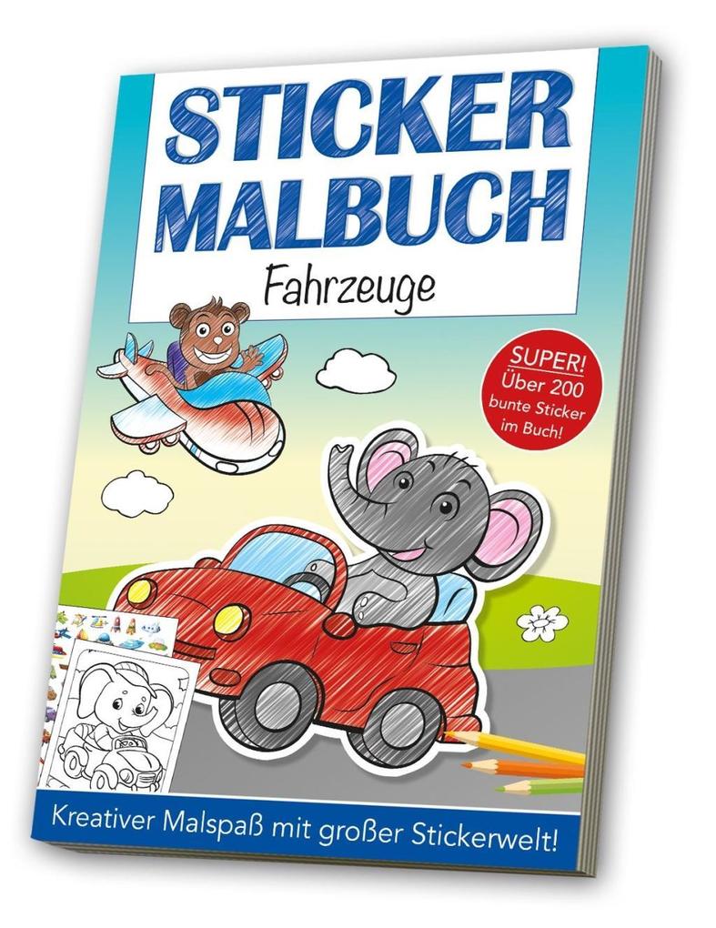 Image of Stickermalbuch Fahrzeuge, Kartoniert (TB)