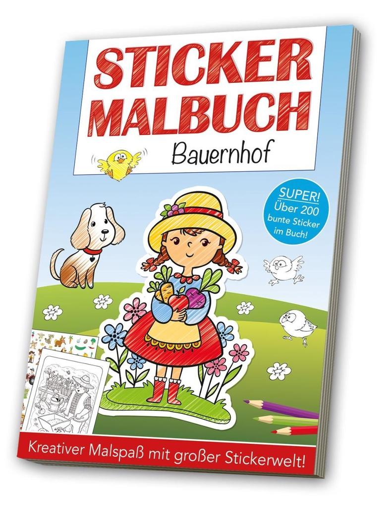 Image of Stickermalbuch Bauernhof, Kartoniert (TB)