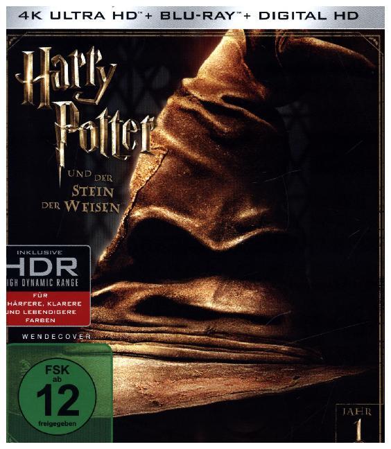 Harry Potter und der Stein der Weisen 4K 1 UHD-Blu-ray 1 Blu Ray Disc - J. K. Rowling