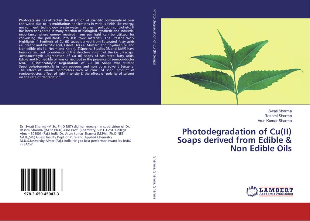 Photodegradation of Cu(II) Soaps derived from Edible & Non Edible Oils