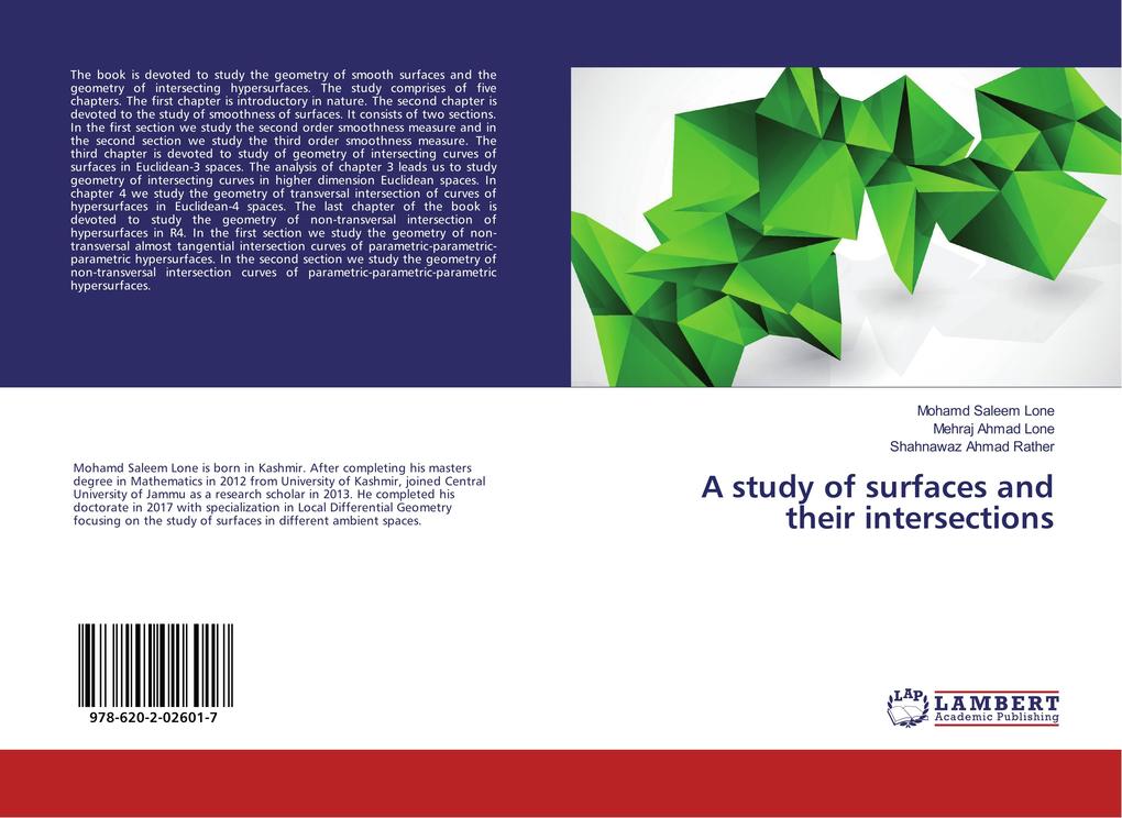 A study of surfaces and their intersections