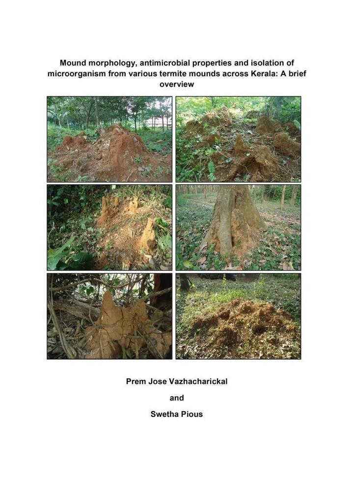Mound morphology antimicrobial properties and isolation of microorganism from various termite mounds across Kerala