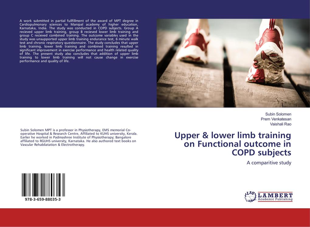 Upper & lower limb training on Functional outcome in COPD subjects