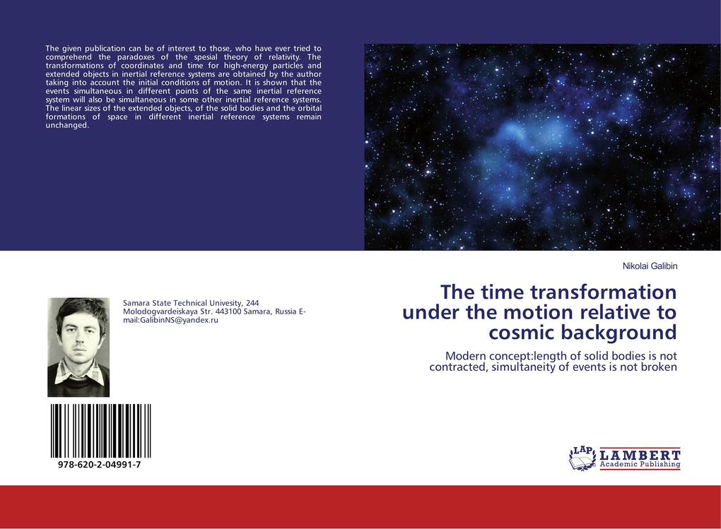 The time transformation under the motion relative to cosmic background