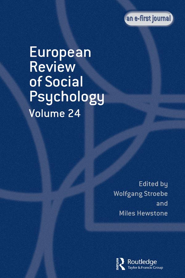 European Review of Social Psychology: Volume 24