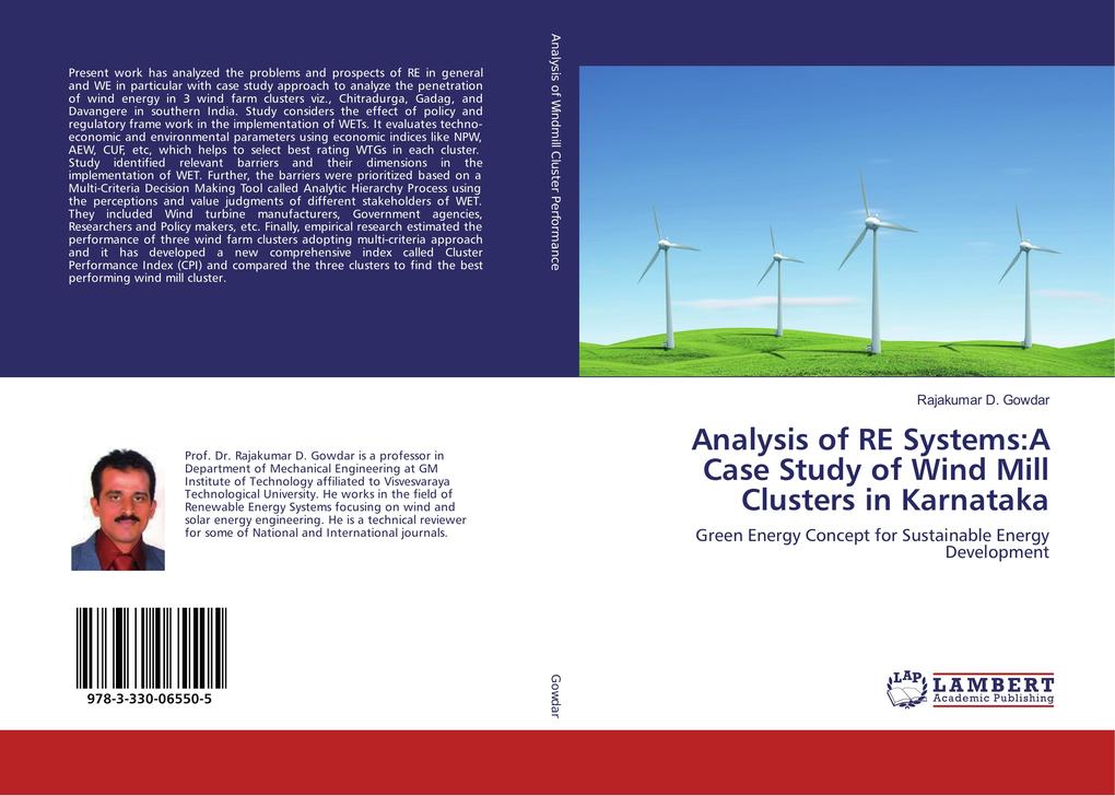 Analysis of RE Systems:A Case Study of Wind Mill Clusters in Karnataka
