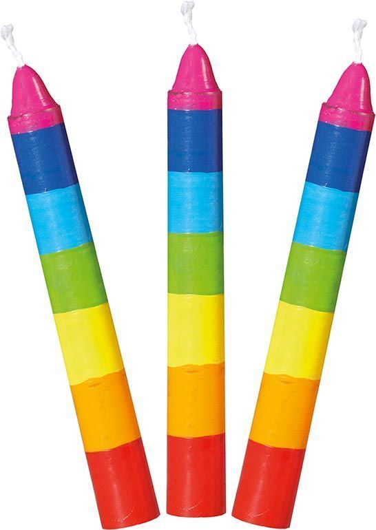 Geburtstagskerzen-Set bunt (für Geburtstagskränze 106Geburtstagskränze 10855985607216072660706)