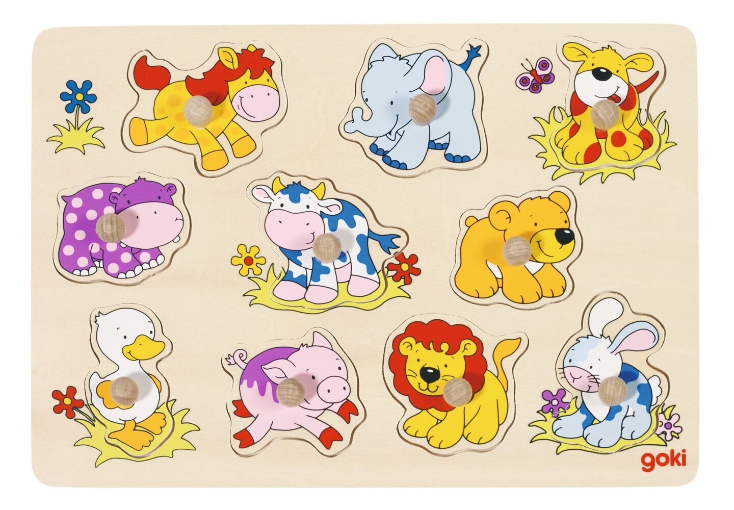 Steckpuzzle Tierkinder II