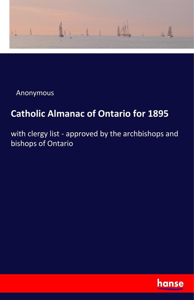 Image of Catholic Almanac of Ontario for 1895