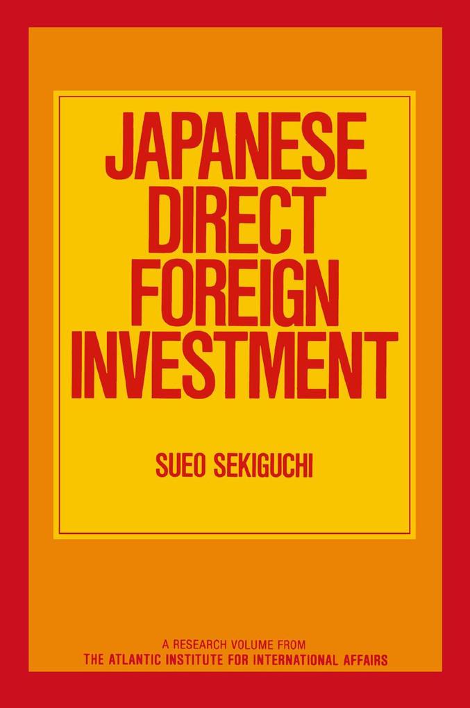 Japanese Direct Foreign Investment