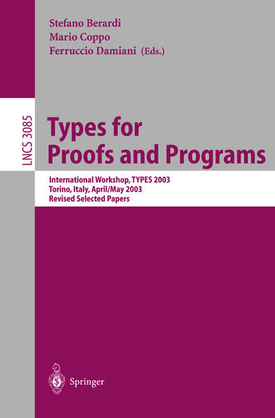 Types for Proofs and Programs