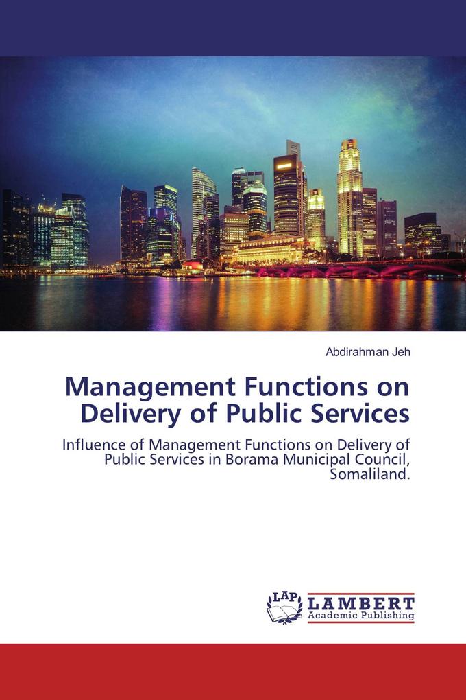Management Functions on Delivery of Public Services