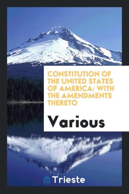 Constitution of the United States of America als Taschenbuch von Various