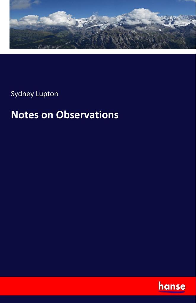 Notes on Observations