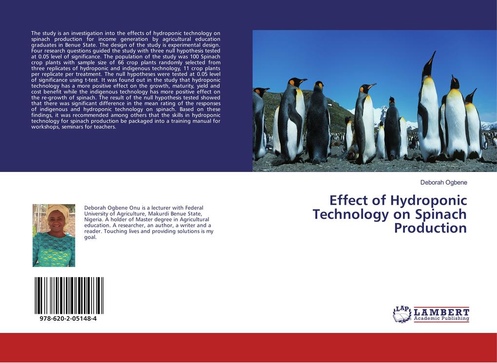 Effect of Hydroponic Technology on Spinach Production