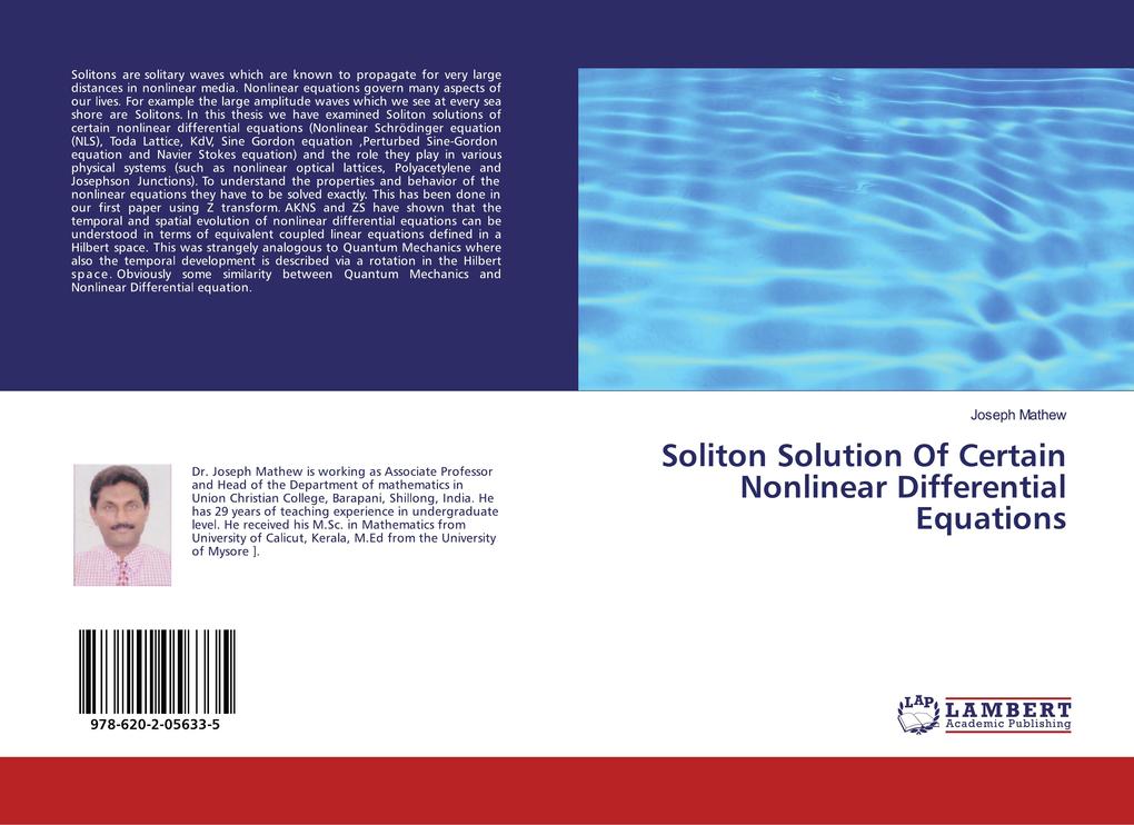 Soliton Solution Of Certain Nonlinear Differential Equations