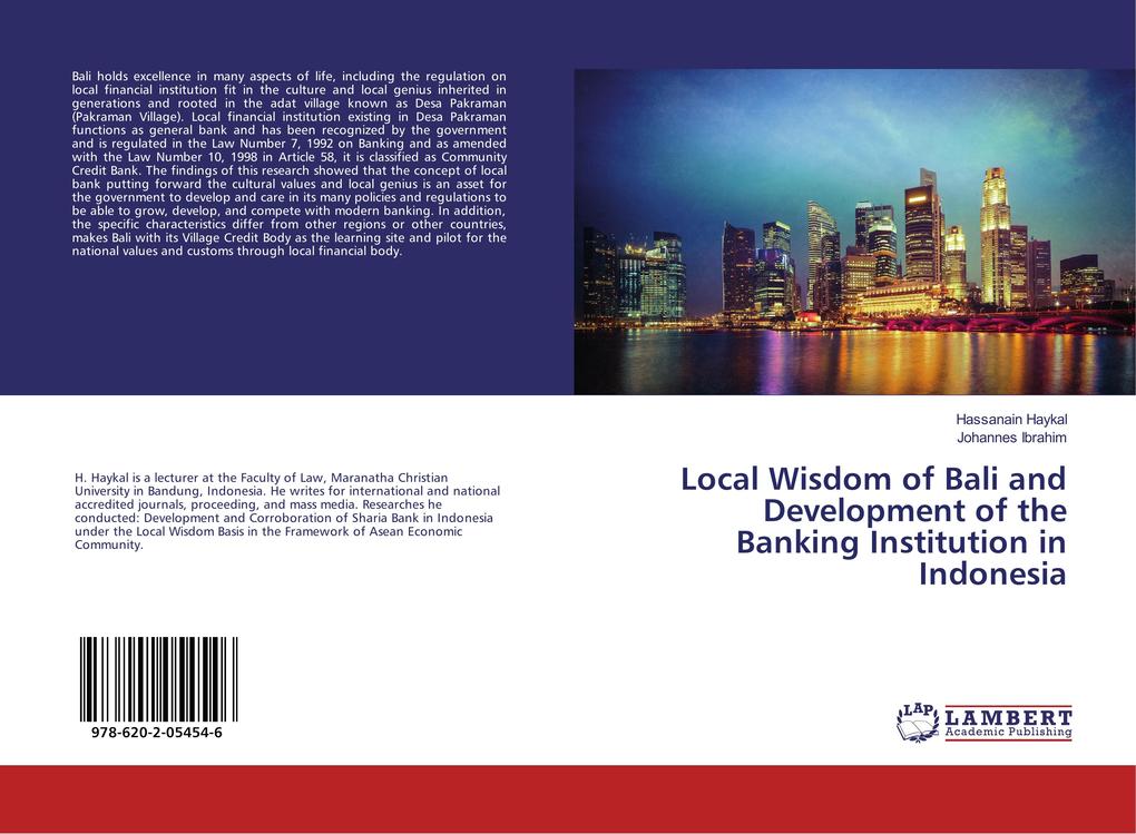 Local Wisdom of Bali and Development of the Banking Institution in Indonesia