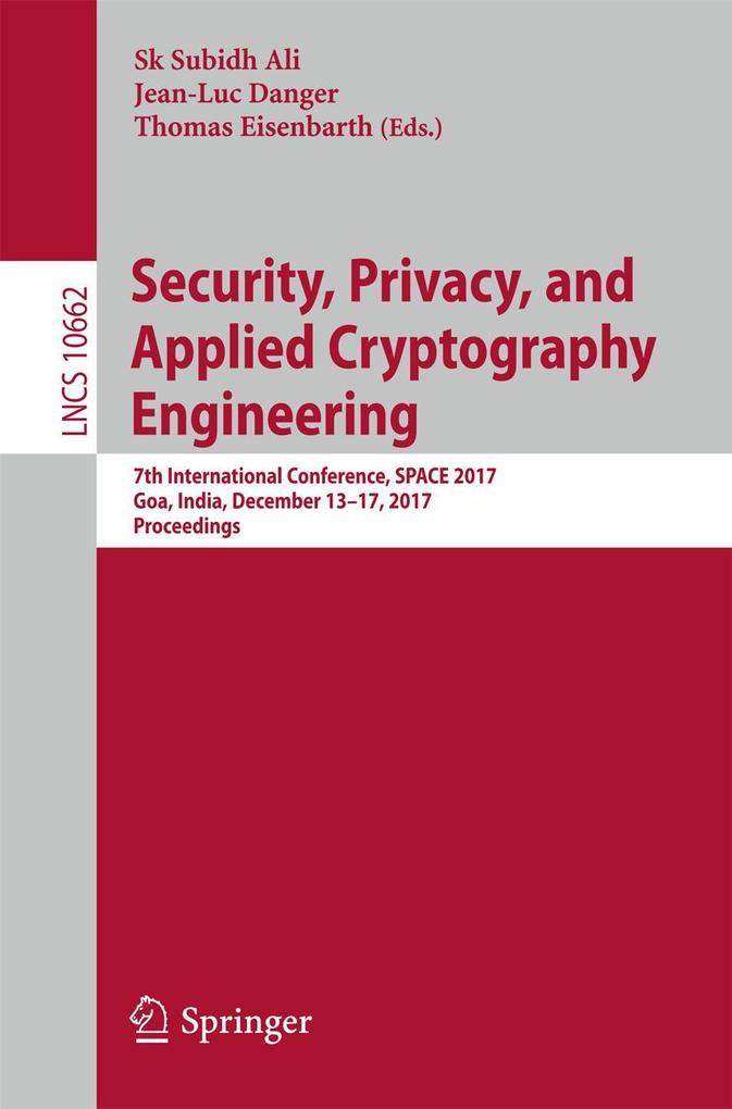 Security Privacy and Applied Cryptography Engineering